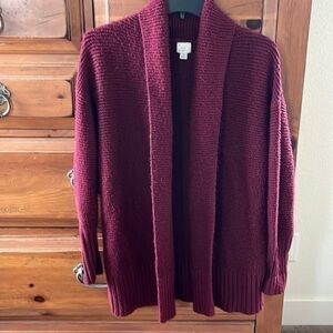 A New Day Women’s burgundy cardigan size small Preloved